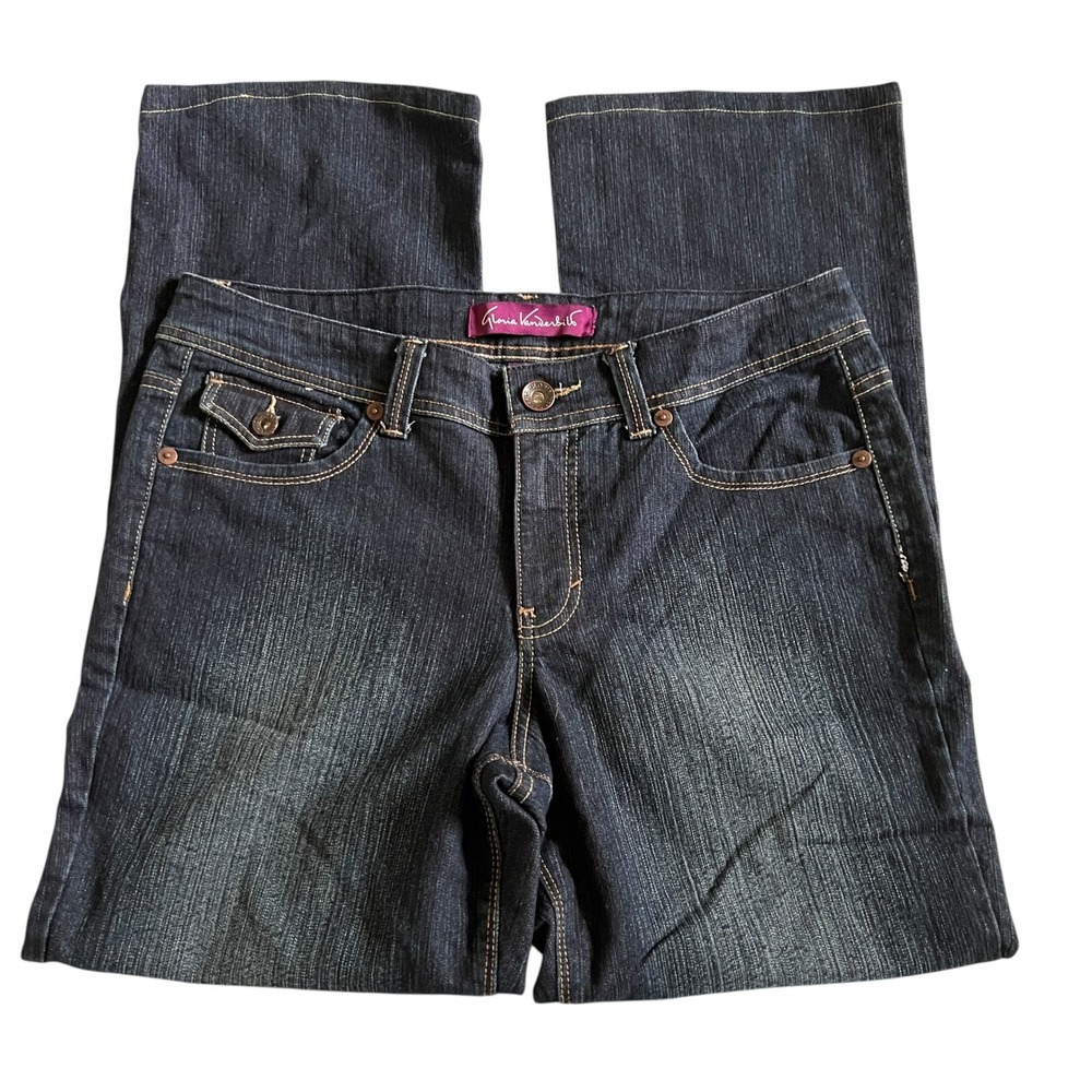 Gloria Vanderbilt Amanda Jeans Womens 12 Short Bootcut Denim Stretch Comfort - Picture 2 of 10